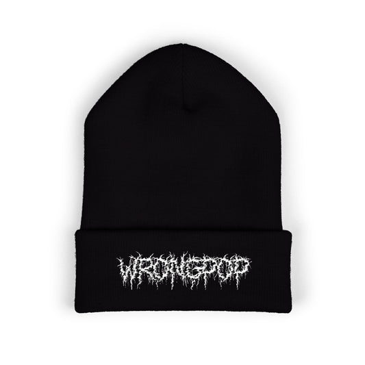 white logo beanie