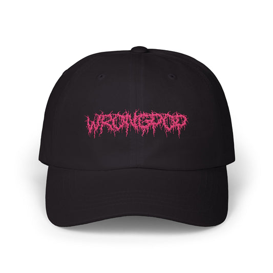 pink logo cap