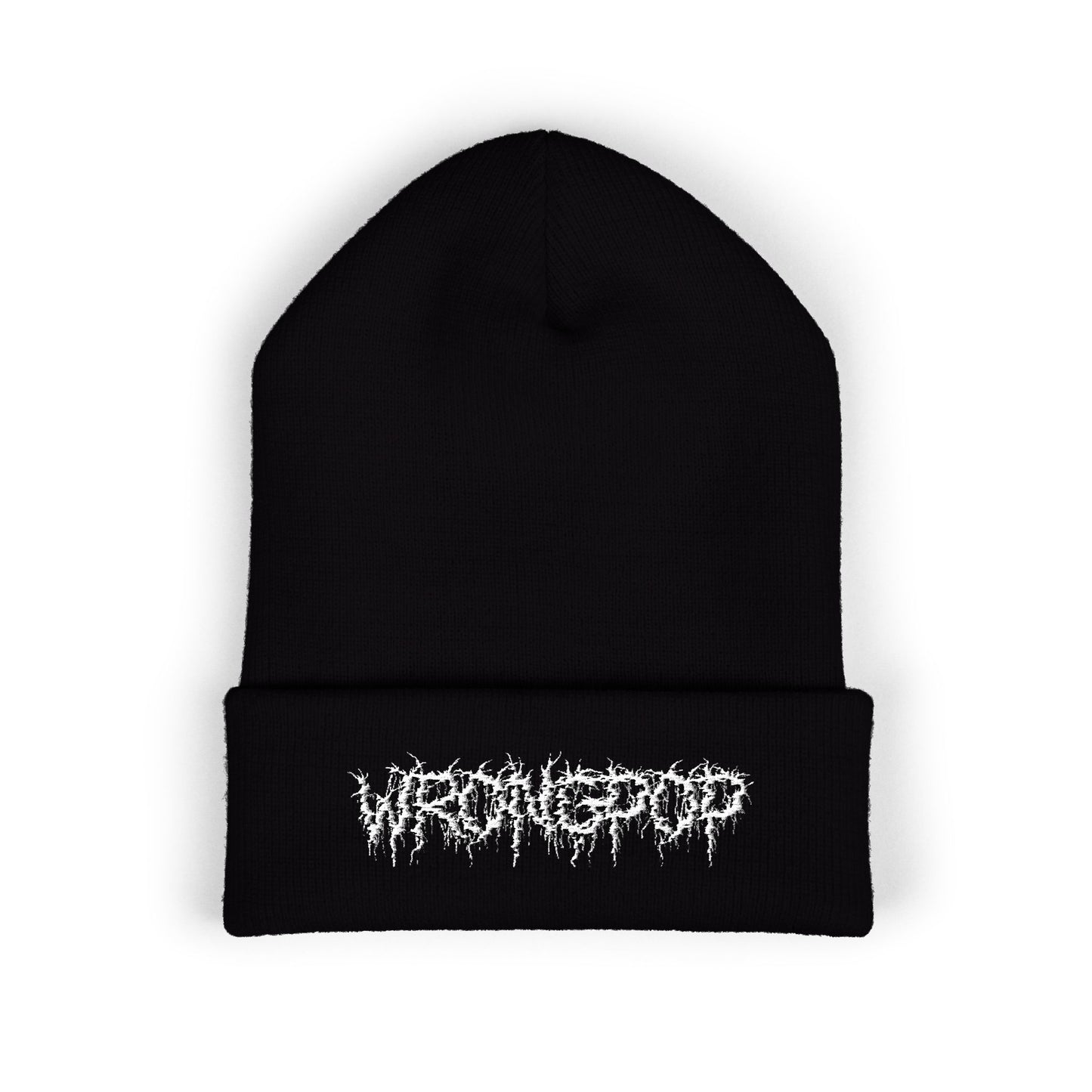 white logo beanie
