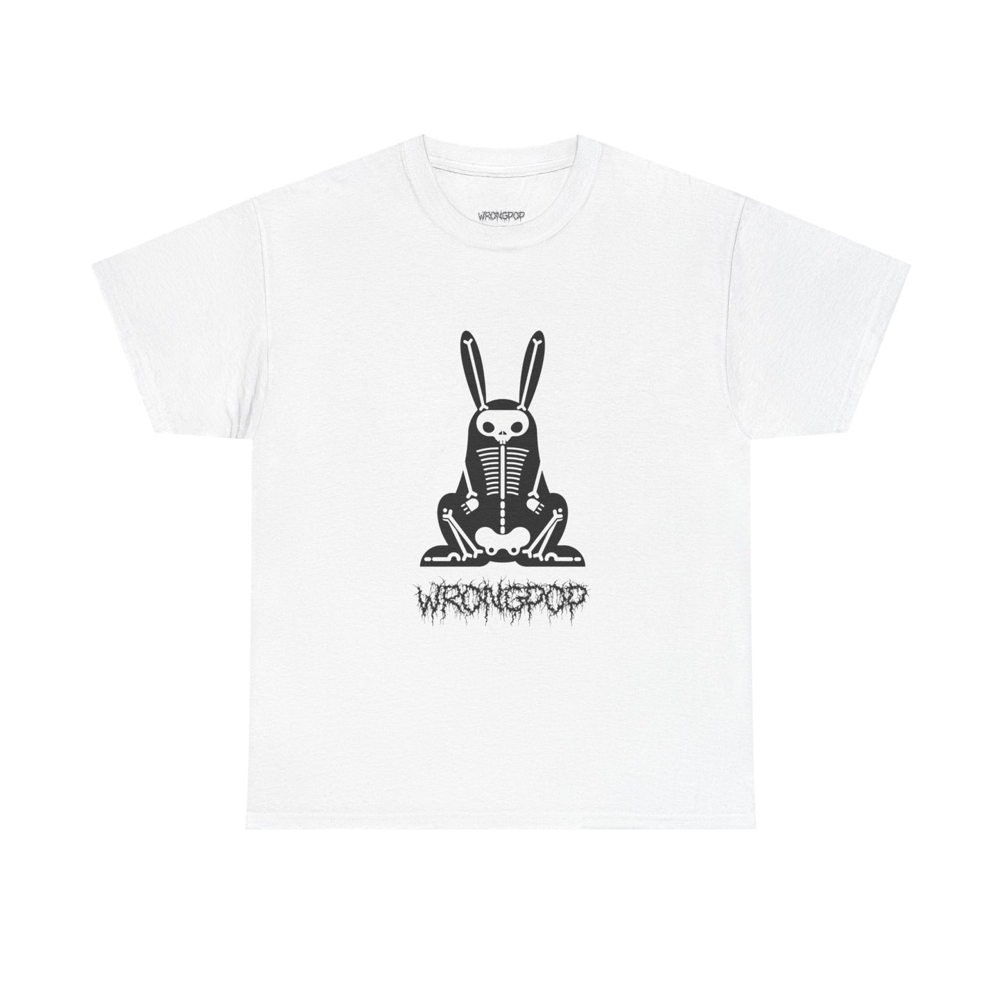 x-ray Bunny (black on white tee)