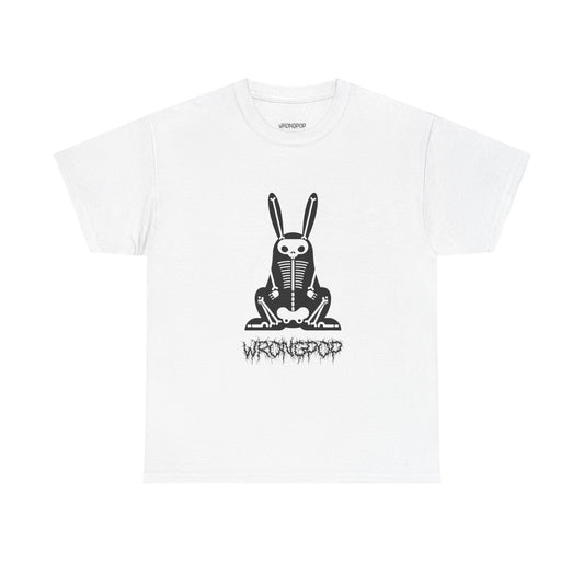 x-ray Bunny (black on white tee)
