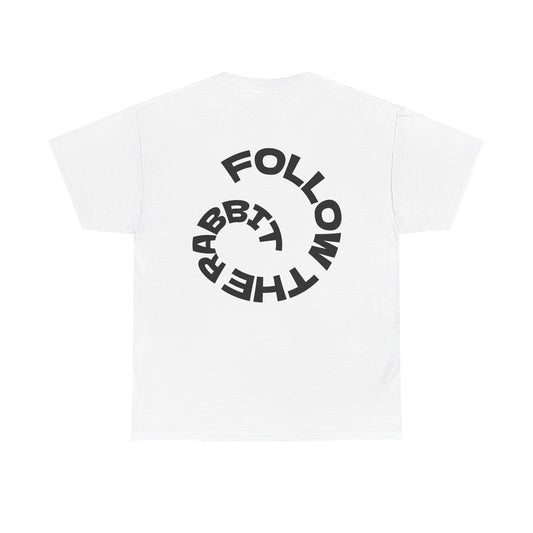 x-ray Bunny (black on white tee)