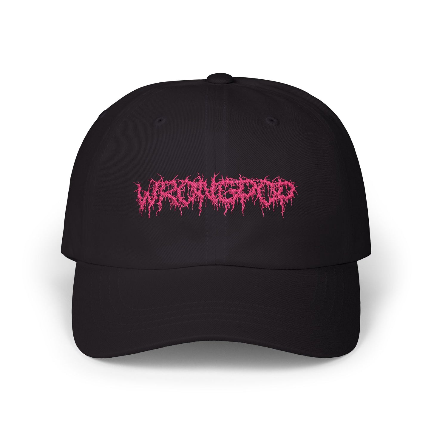 pink logo cap