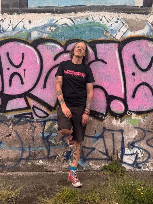 pink logo tee